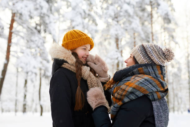 istock Mother and Child in Winter 1130366576