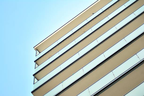 istock Modern European residential apartment building 1130367443
