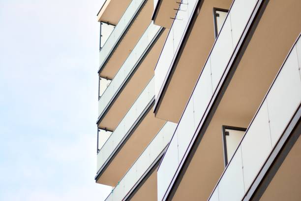 istock Modern European residential apartment building 1130367479