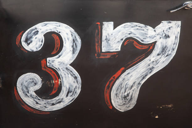 istock 37 Racing Number Painted on Car 1130367508