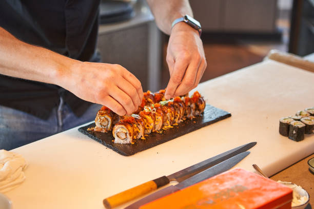 istock preparing japanese food sushi 1130368746