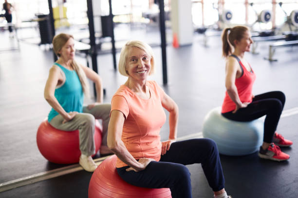 istock Fitness on balls 1130369045