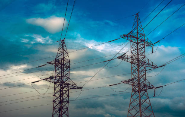 istock high-voltage  power lines at storm clouds. electricity distribution station. high voltage electric transmission tower. 1130375455