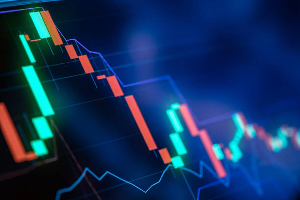 istock Trading market charts 1130377071