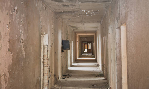 istock The interior of an abandoned old building. 1130378267