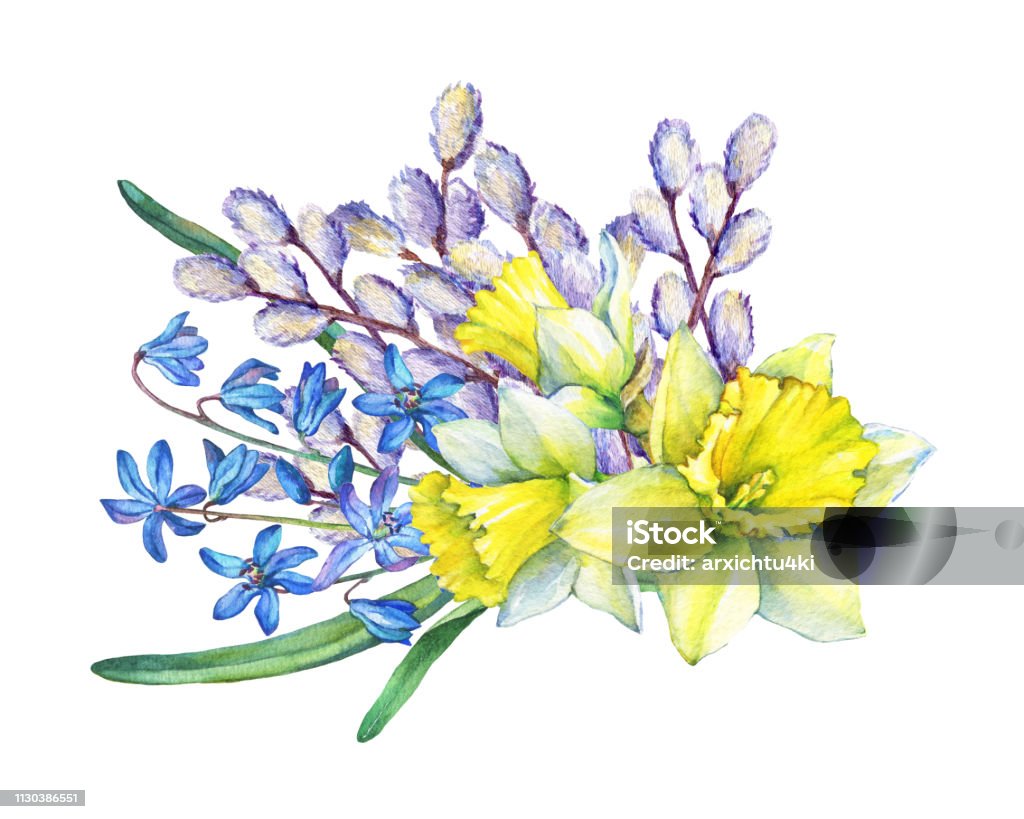 Easter Bouquet with Catkins Easter Bouquet with Catkins