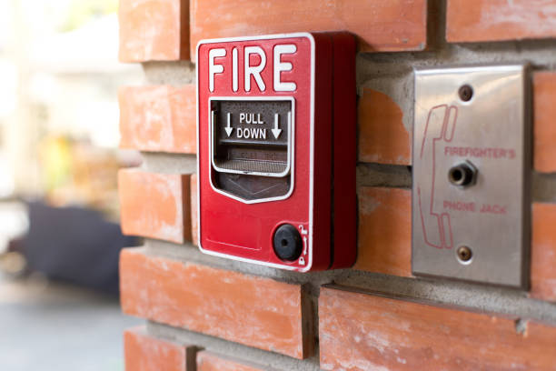 istock Fire Alarm Signal on Brick wall 1130391948