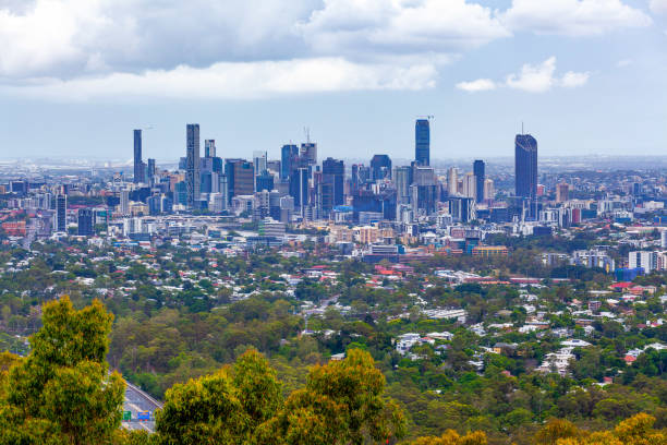 istock Brisbane city skyline on overcast day 1130400877