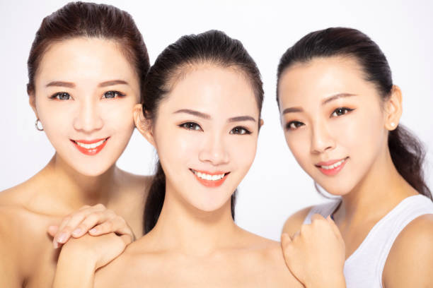 istock closeup of three asian beauty face 1130407779