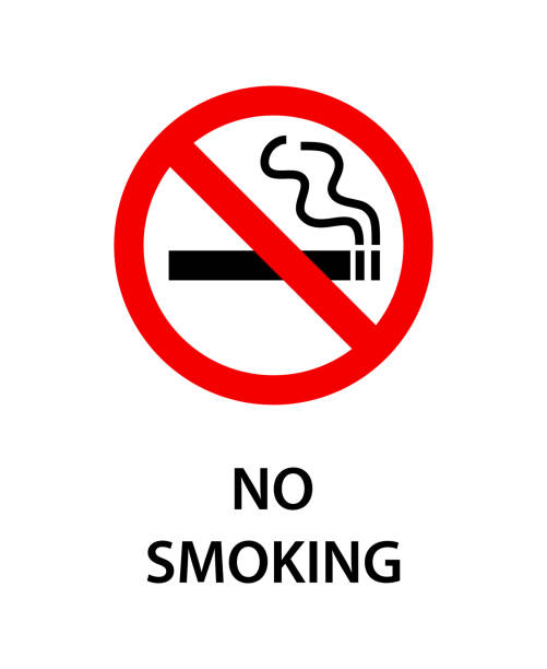 istock No smoking area sign. Vector cigarette sign icon isolated on white background 1130408923