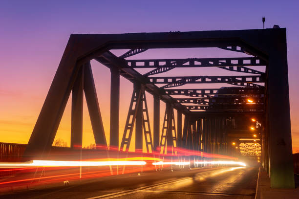 istock car traffic on a truss bridge 1130415470