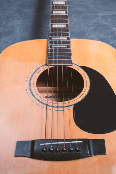 acoustic guitar close up