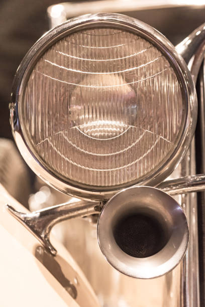 istock headlight and horn on the automobile 1130423916