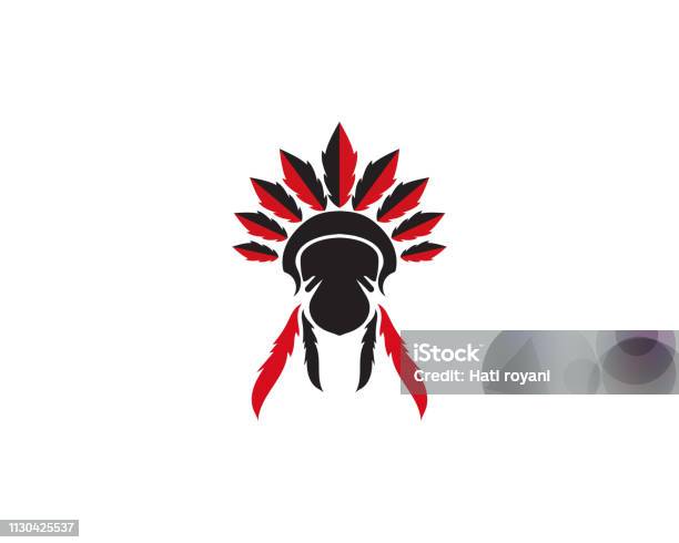 Apache Indian Chief Mascot Stock Illustration - Download Image Now - Adult, Ancient, Apache Culture