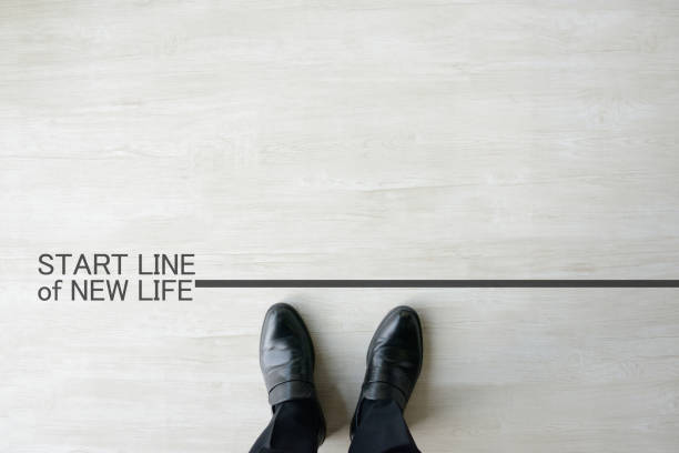 istock Starting line of new life 1130426951