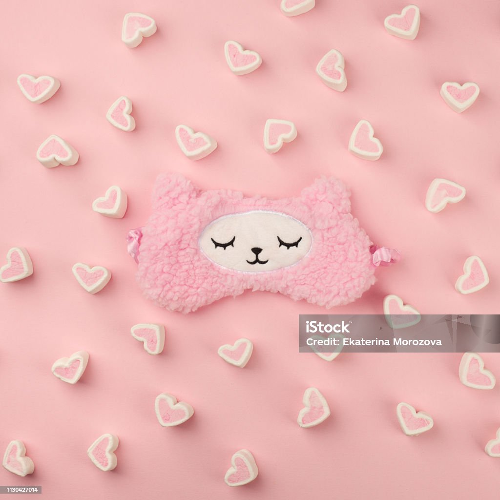 Female Wearing Cute Kawaii Sleeping Band Pink Lama And Fluffe Heart Marshmallow Trendy Soft Pastel Pink On Empty Background Soft Comfortable Accessory Sweet Dreams Concept Stock Photo - Download Image Now - iStock Female Wearing Cute Kawaii Sleeping Band Pink Lama And Fluffe Heart Marshmallow Trendy Soft Pastel Pink On Empty Background Soft Comfortable Accessory Sweet Dreams Concept Stock Photo - Download Image Now - iStock