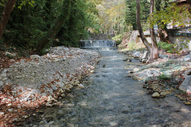 istock River and Springs in Pozar Thermal Baths Aridaia Greece 1130429515