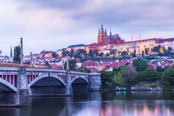 istock Illuminated Prague Castle and Mala Strana, Czech Republic 1130429569
