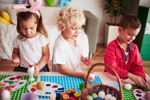 istock Group of children before the Easter 1130430839