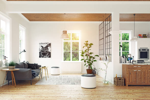 istock modern scandinavian living room design. 1130430852