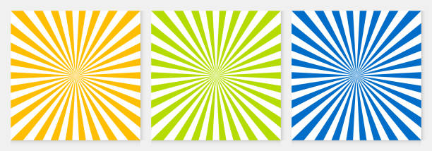 ilustrações, clipart, desenhos animados e ícones de plano de fundo padrão sol ray abstrato colorido geométrico vector. projeto do fundo de verão. - green background abstract green paper