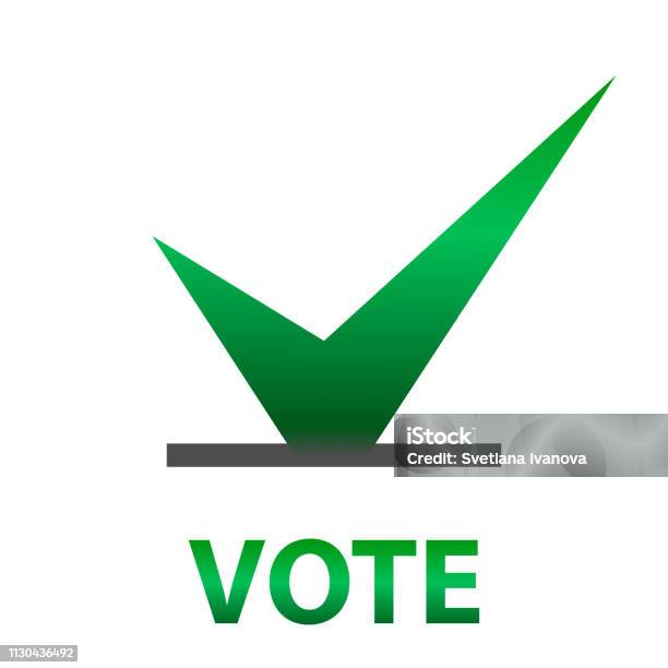 Voting Symbols Vector Design Template Elections Stock Illustration - Download Image Now - Accuracy, Agreement, Arguing