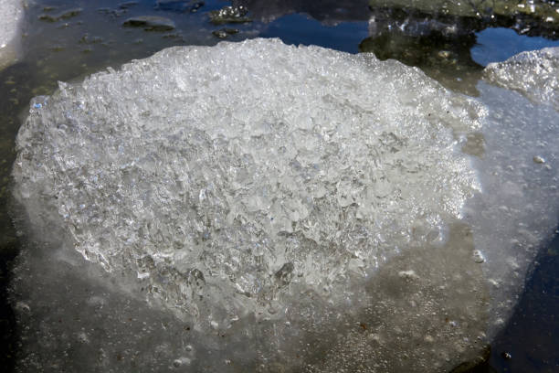 istock melting ice on lake, Finland 1130442529