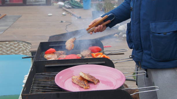 Barbecue on the weekend Barbecue on the weekend огонь stock pictures, royalty-free photos & images