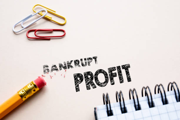 istock Making Bankrupt in to Profit by eraser. 1130446147