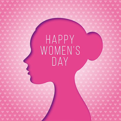 Happy Women's Day greeting card - Illustration