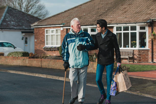 istock Helping Grandfather with Shopping 1130450531