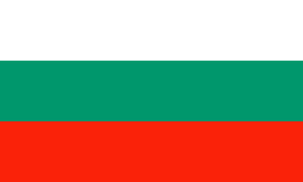 illustrazioni stock, clip art, cartoni animati e icone di tendenza di bandiera nazionale della bulgaria. illustrazione vettoriale. sofia - bg