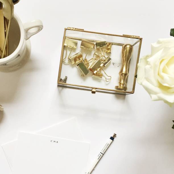 istock Girl Boss/Event Planner Desk & Kitchen Flat Lay 1130451284