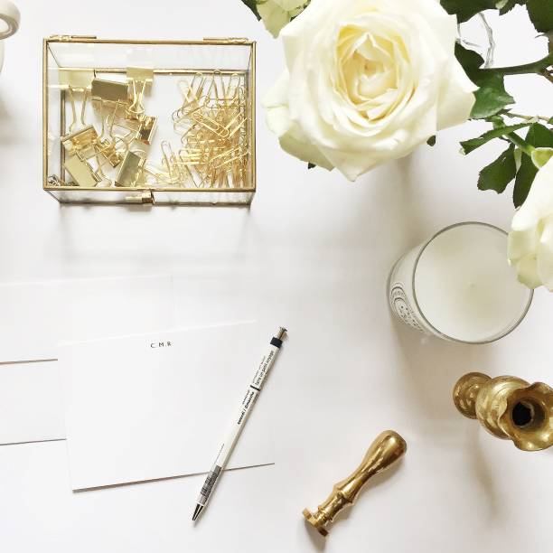istock Girl Boss/Event Planner Desk & Kitchen Flat Lay 1130451286