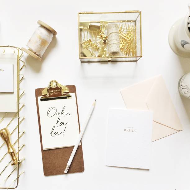 istock Girl Boss/Event Planner Desk & Kitchen Flat Lay 1130451292