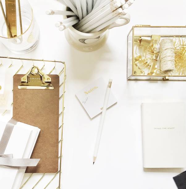 istock Girl Boss/Event Planner Desk & Kitchen Flat Lay 1130451300