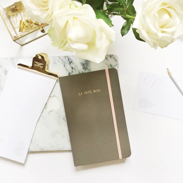 istock Girl Boss/Event Planner Desk & Kitchen Flat Lay 1130451319