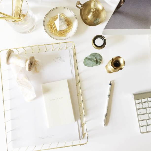 istock Girl Boss/Event Planner Desk & Kitchen Flat Lay 1130451385