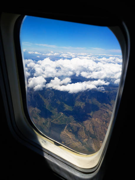 istock Aerial view of cloud over mountain range 1130453417