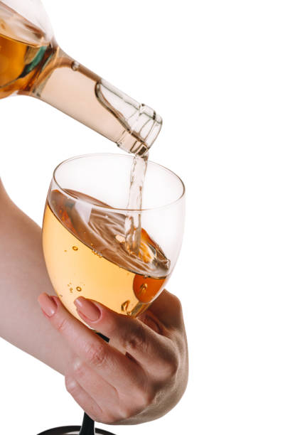 wine pouring glass