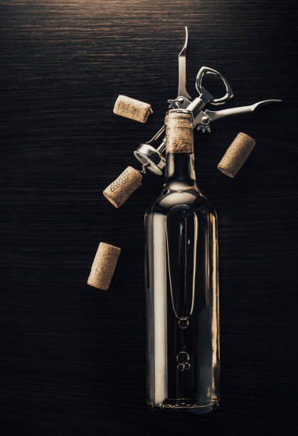 istock bottle of wine and corkscrew 1130459775
