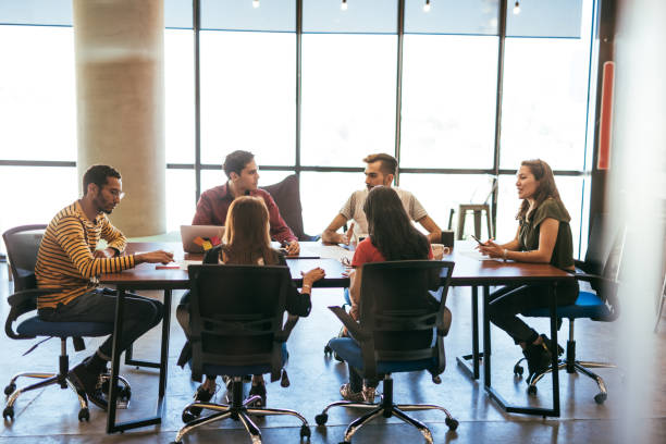 istock Millennials in Mexico on the meeting in the office 1130460215
