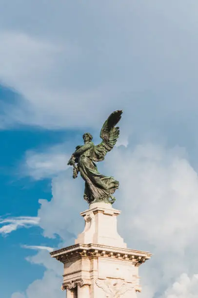 Angel statue in the streets of Rome