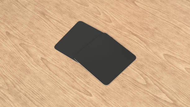 istock Mockup of blank black square beer coasters 1130462243