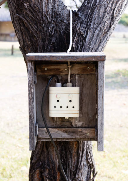 istock Power supply on a campsite 1130462319