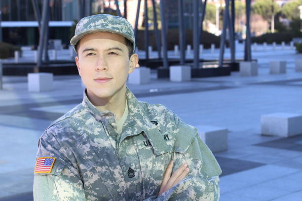 istock Army soldier isolated with space for copy 1130462816