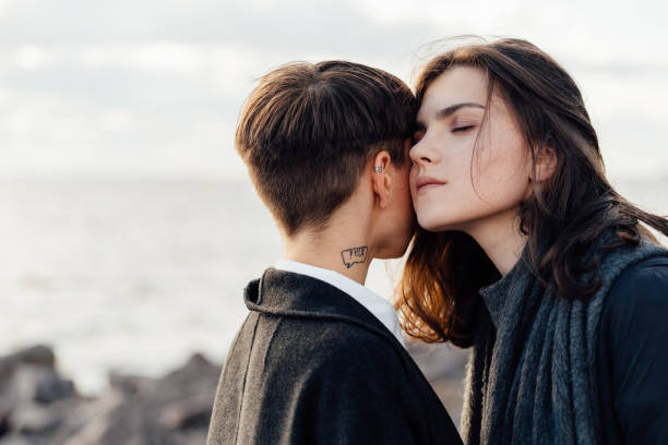 istock Real Lesbian Couple In Love 1130463799