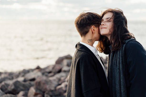 istock Real Lesbian Couple In Love 1130463833
