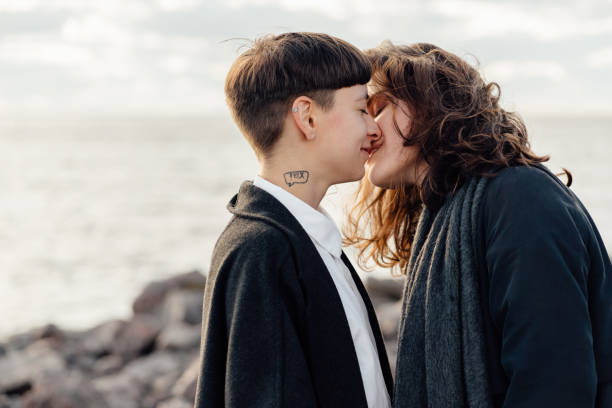 istock Real Lesbian Couple In Love 1130463842