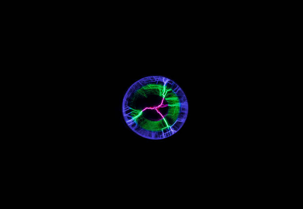 istock neon light glow in the dark in the form of a circle 1130464965